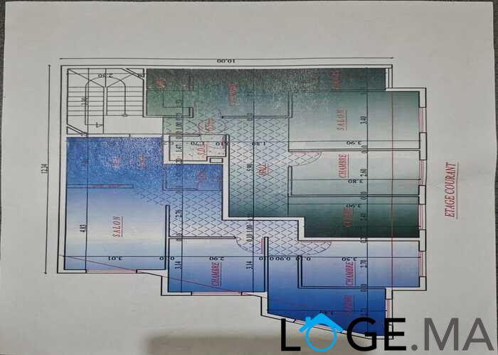 شقق للبيع في طور الإنجاز البستان بمدينة الجديدة .   